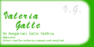 valeria galle business card